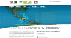 Desktop Screenshot of investinhonduras.hn