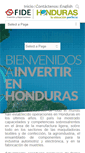 Mobile Screenshot of investinhonduras.hn